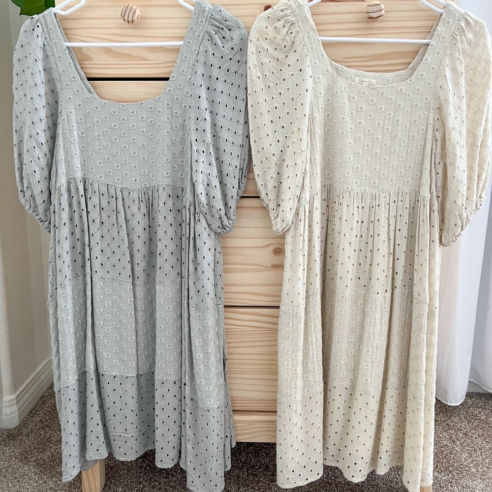 RYLEE + CRU Cream MAMA DRESS